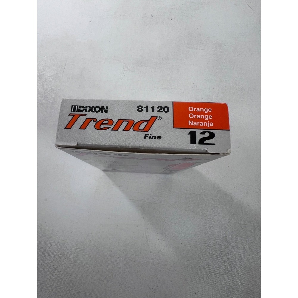Vintage Dixon‎ Trend Fine Point Marker Orange Color Open Box 12 Markers - Picture 5 of 6